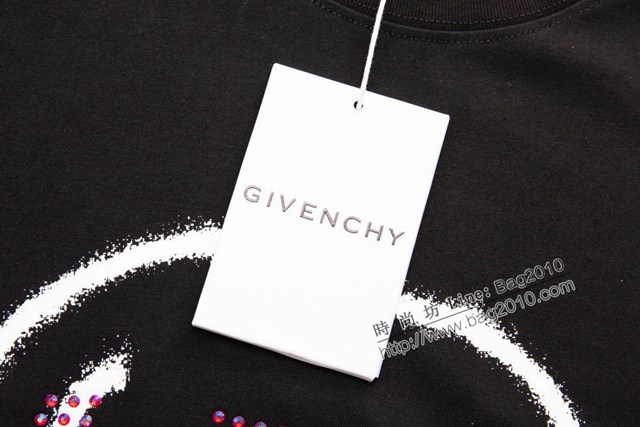 Givenchy專櫃紀梵希專門店2023SS新款印花燙鑽T恤 男女同款 tzy2634